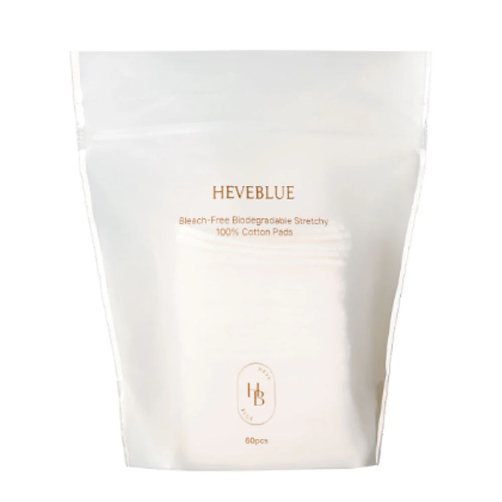 Bleach-free Biodegradable Stretchy 100% Cotton Pads