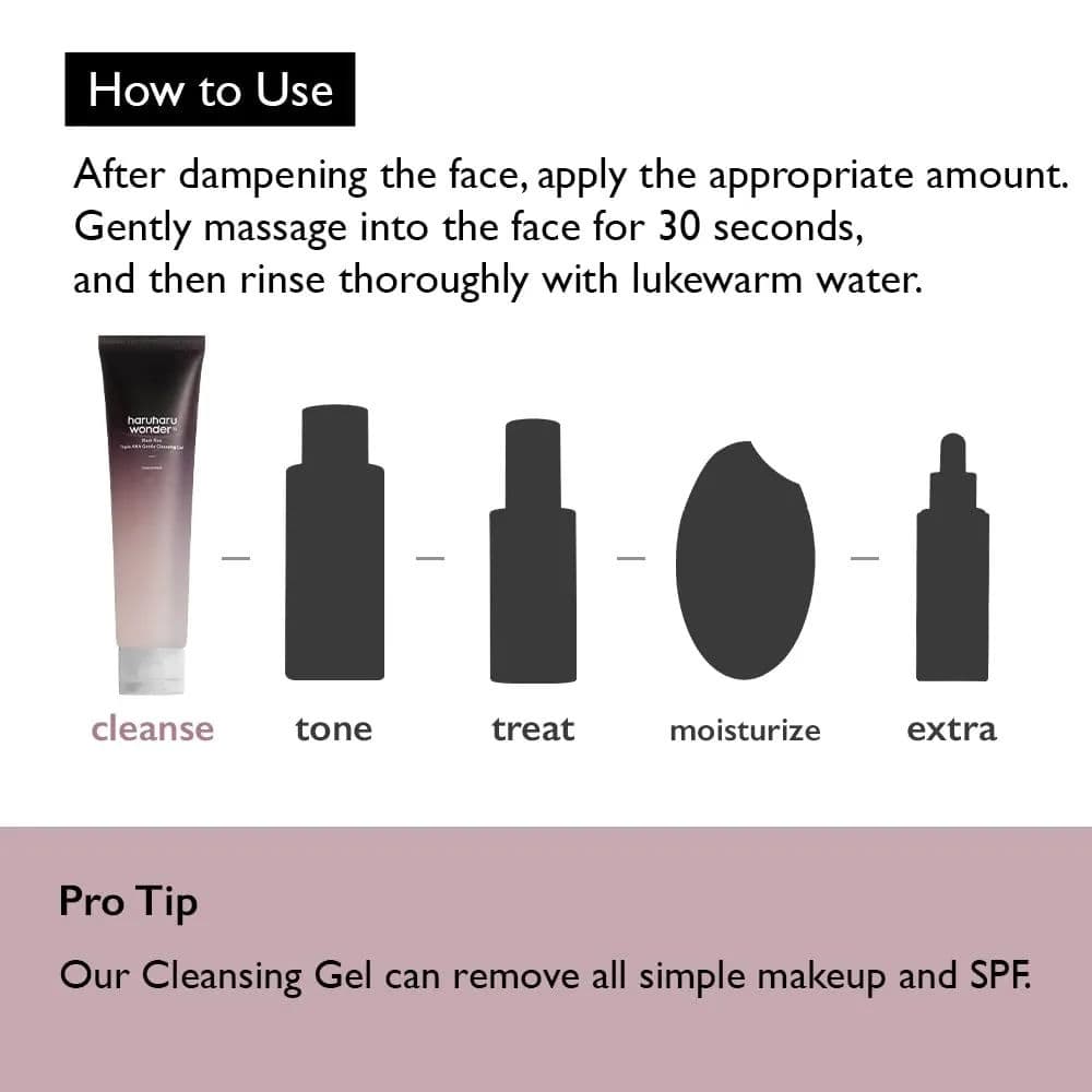 Black Rice Triple AHA Gentle Cleansing Gel 3