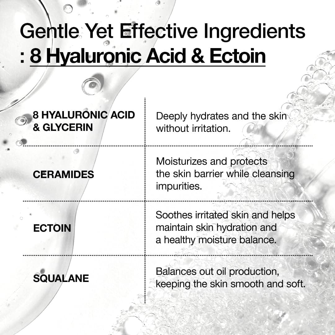 8 Hyaluronic Acid Moisturizing Gentle Gel Cleanser 4