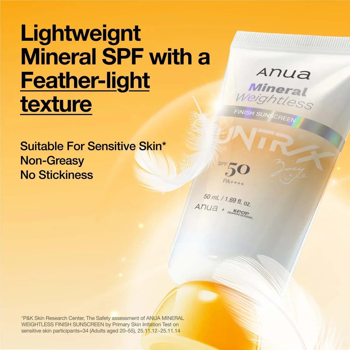 Kpop Demon Hunters Mineral Weightless Finish Sunscreen 5