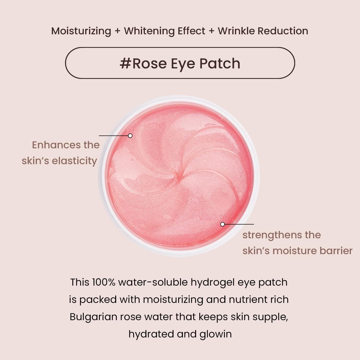 Bulgarian Rose Water Hydrogel Eye Patch 3