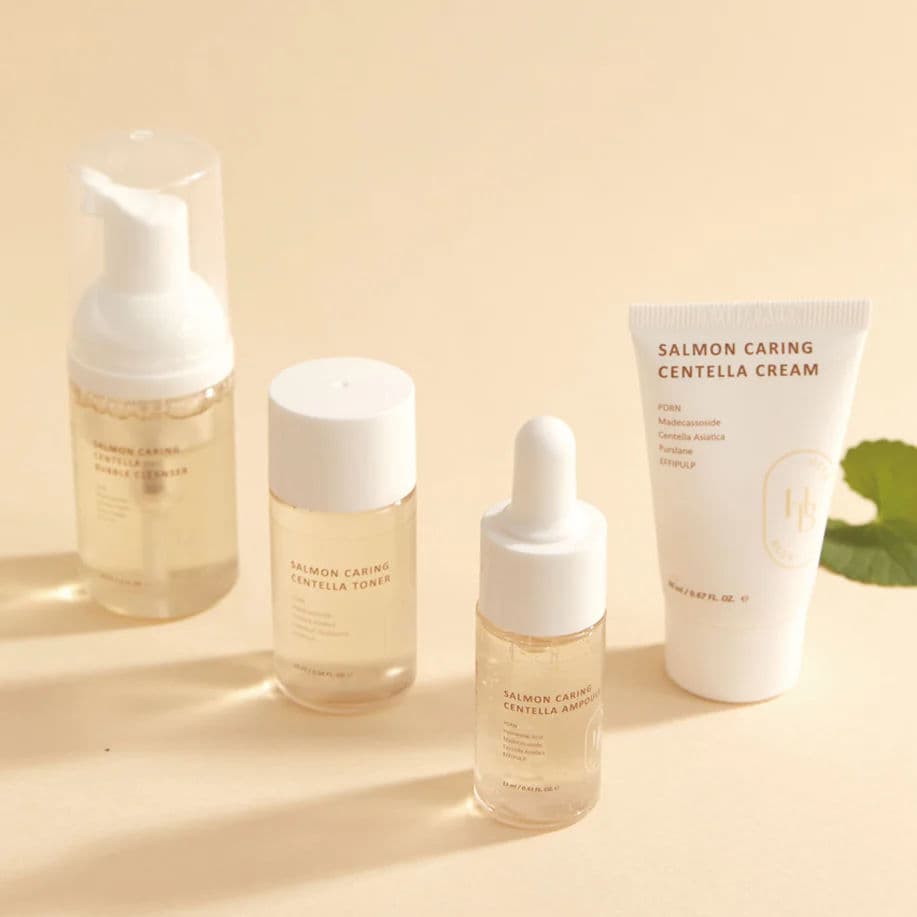 Salmon Caring Centella Special Travel Kit Bag Set 5