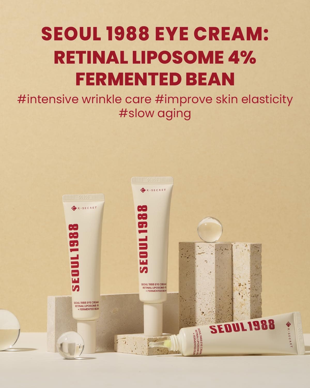 SEOUL 1988 Eye Cream : Retinal Liposome 4% + Fermented Bean 2