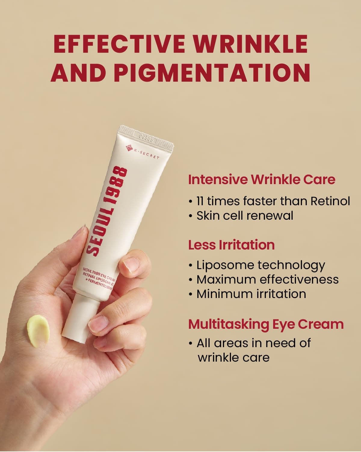 SEOUL 1988 Eye Cream : Retinal Liposome 4% + Fermented Bean 6