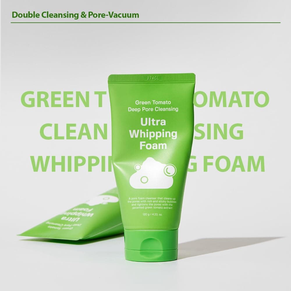 Green Tomato Deep Pore Cleansing Ultra Whipping Foam 3