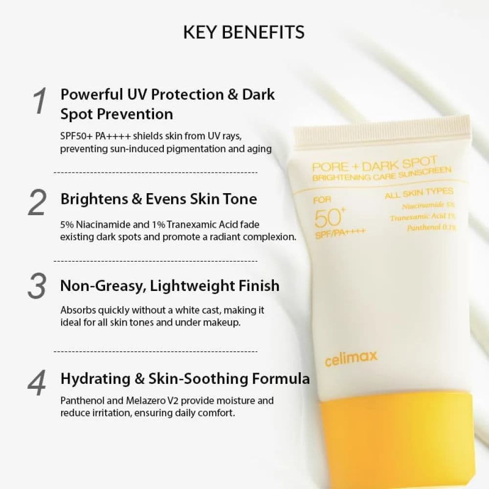 Pore+ Dark Spot Brightening Care Sunscreen 4