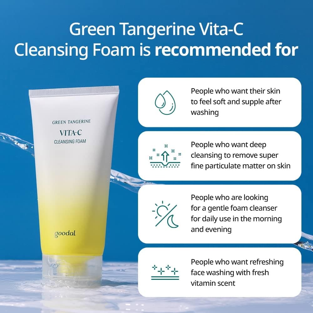 Green Tangerine Vita C Cleansing Foam 6