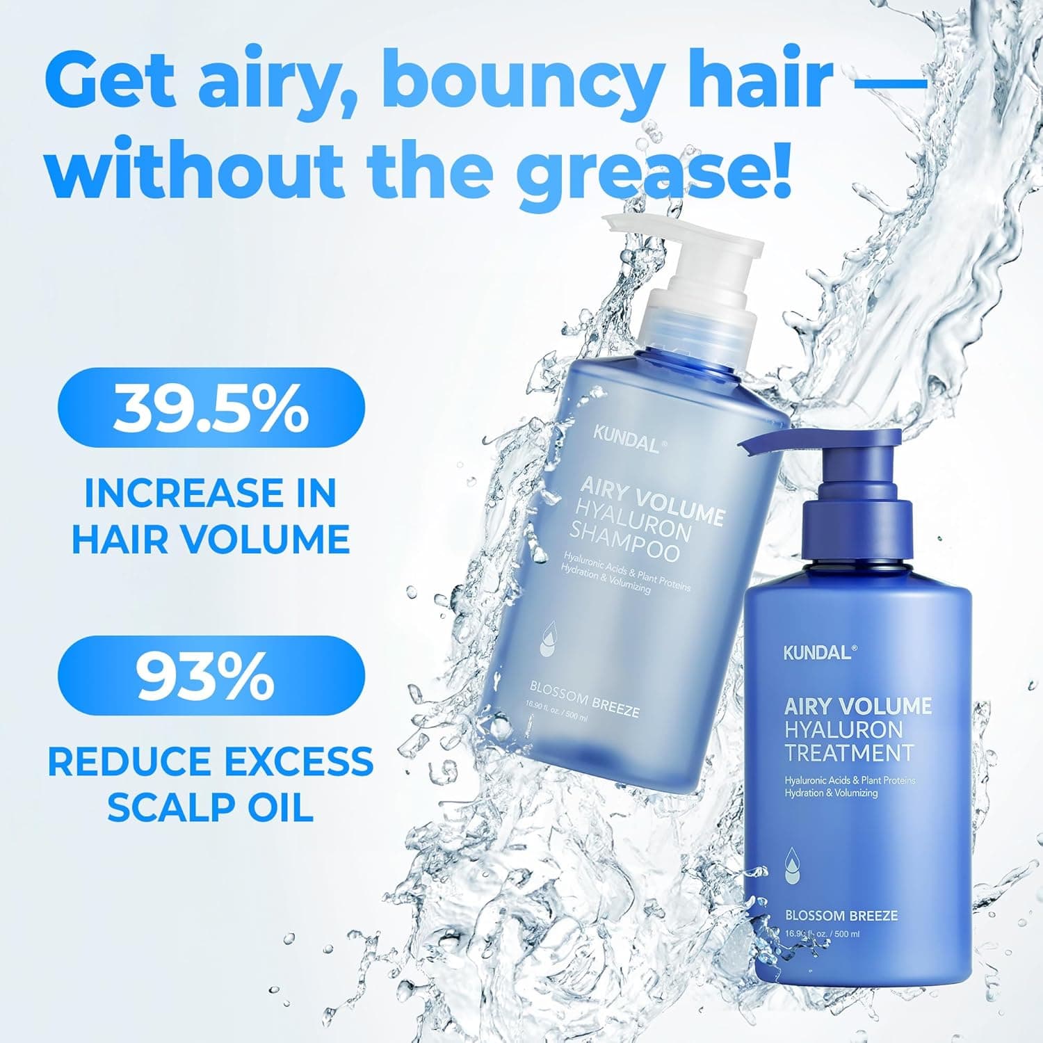 Airy Volume Hyaluron Shampoo 2pcs Bundle Set 2