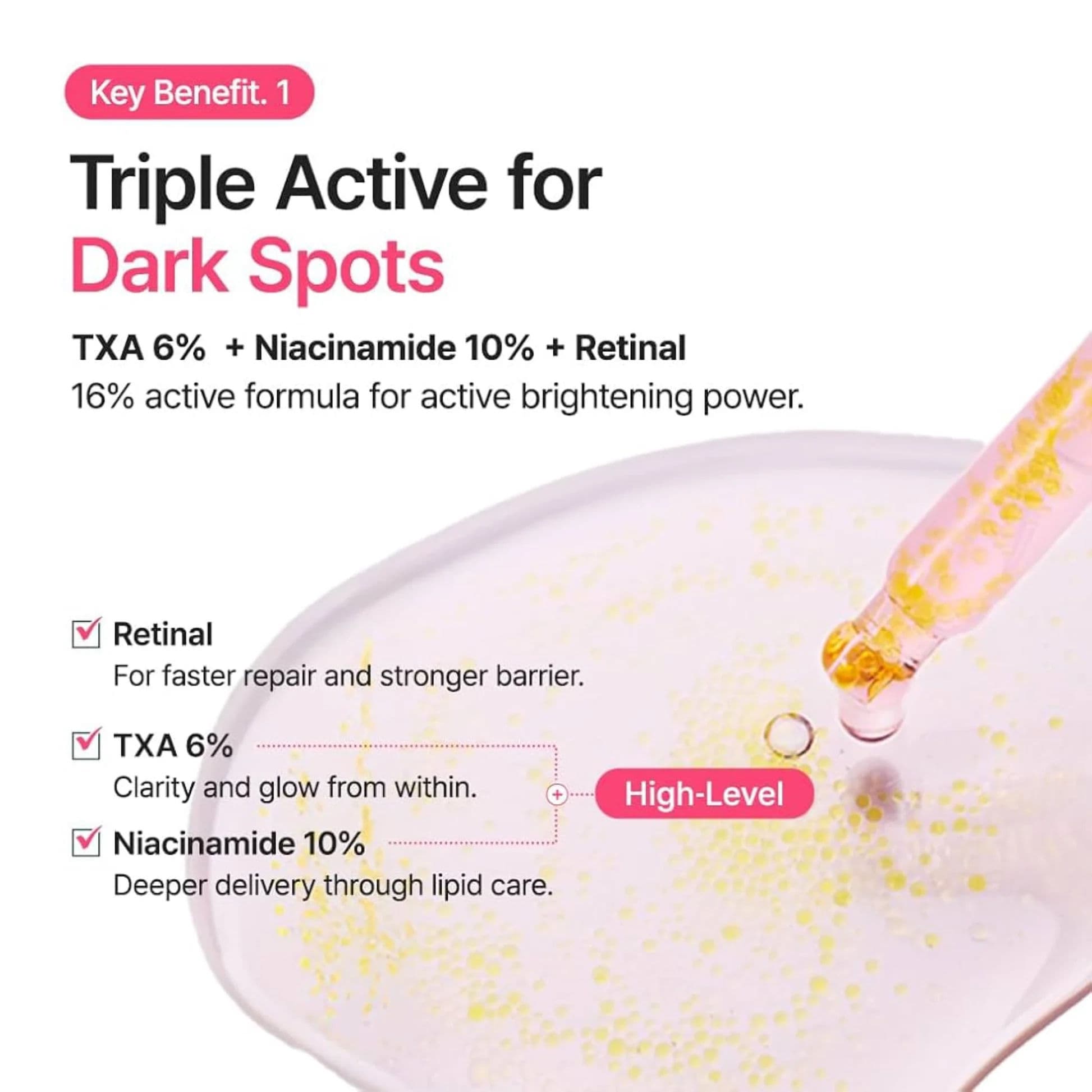TXA 6 Niacinamide 10 Retinal Serum 3